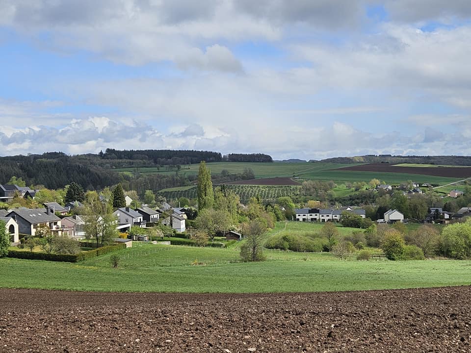 Vue dégagée sur la campagne gaumaise